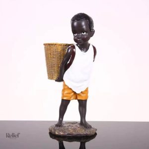 Statuette décorative africaine de 28 cm