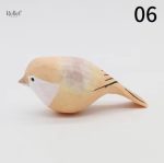 Figurine artisanale d'oiseau, bois, 4 cm
