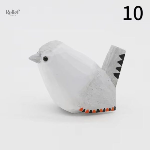 Oiseau en bois, objet déco, 4 cm