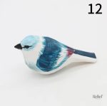 Figurine d'oiseau en bois, 4 cm, artisanale
