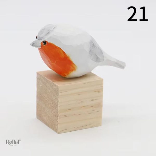 Statuette oiseau en bois 4 cm - vue 4