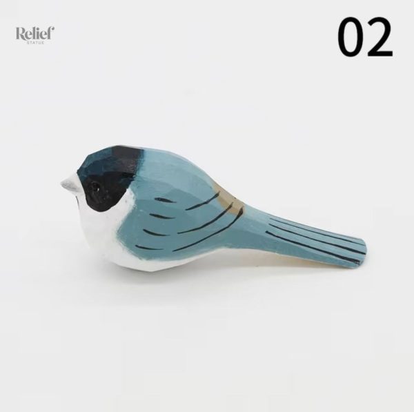 Oiseau en bois fait main, 4 cm