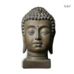 Sculpture moderne tête de Bouddha géante pour extérieur