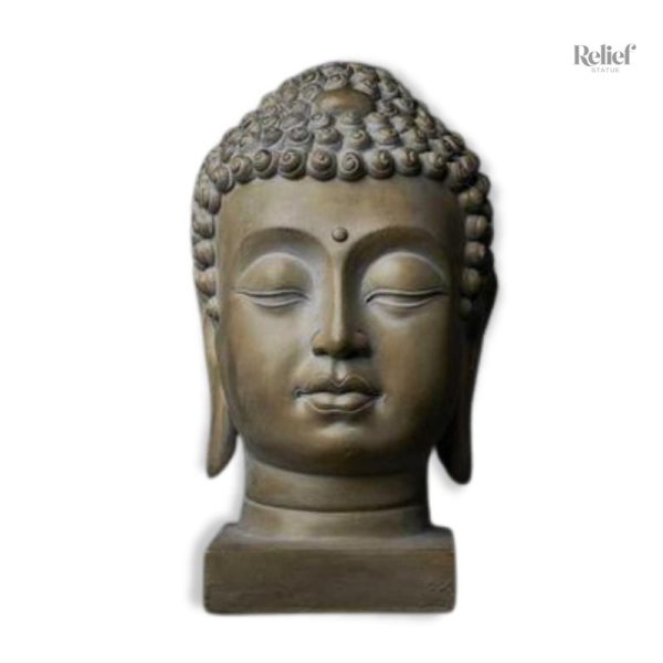 Sculpture moderne tête de Bouddha géante pour extérieur