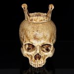 Tête de mort en décoration, crâne au design unique