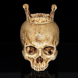 Tête de mort en décoration, crâne au design unique