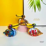 Petite statue en forme de toucan coloré, 12 cm