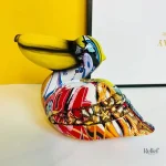 Décoration toucan, statue de 12 cm pour intérieur
