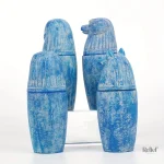 Vases égyptiens 14 cm, canopes pour objets d'art