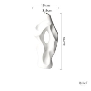 Accessoire décoratif moderne, vase 36 cm en céramique