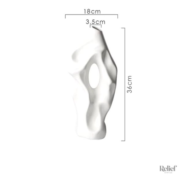 Accessoire décoratif moderne, vase 36 cm en céramique