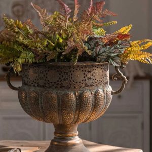 Objet décoratif antique en fer, hauteur 36 cm