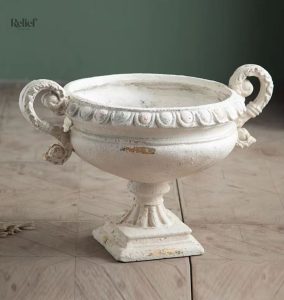 Vase en magnésium antique de 40 cm, objet décoratif