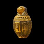 Vase décoratif Anubis, inspiration Égypte ancienne