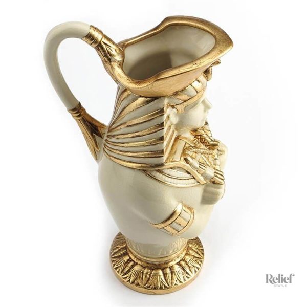 Vase égyptien Canope représentant un pharaon
