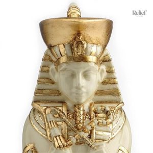 Vase antique égyptien, design canope, décor pharaon