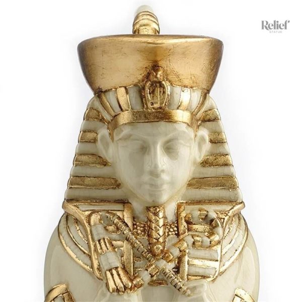 Vase antique égyptien, design canope, décor pharaon
