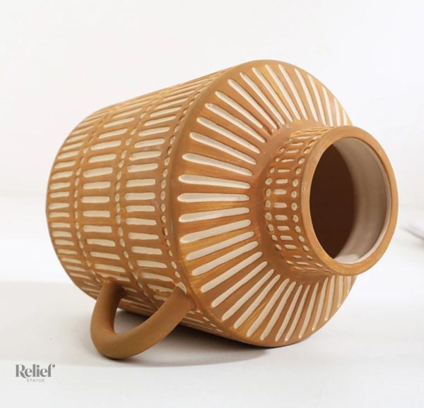 Vase grec en terracotta, objet d'art