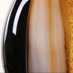 Sculpture en verre 33 cm, vase au design original