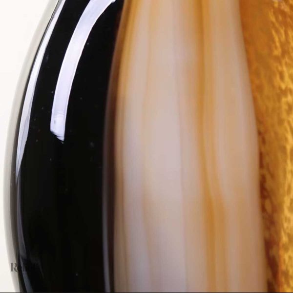Sculpture en verre 33 cm, vase au design original