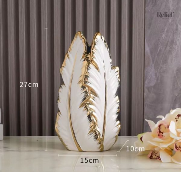 Objet de décoration en céramique, vase élégant 27 cm