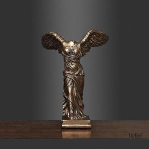Figurine bronze de la Victoire de Samothrace, 25 cm